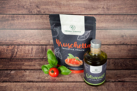 Bruschetta-Olivenöl-Genießersets