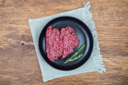 Rothirsch Hackfleisch
