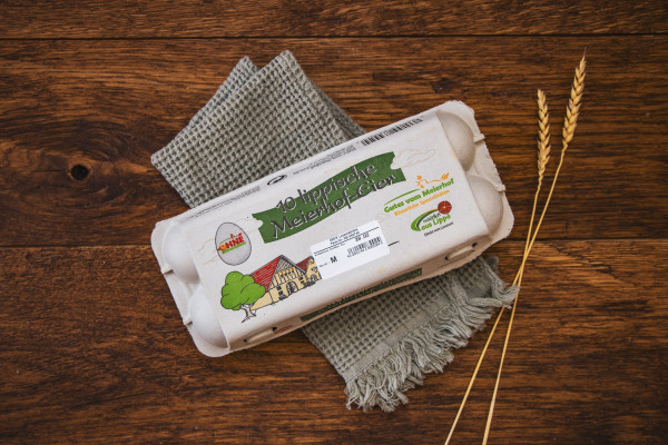 Eier aus Bodenhaltung Größe M