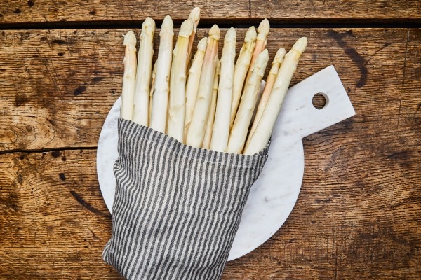 Spargel 1er blaue Spitzen